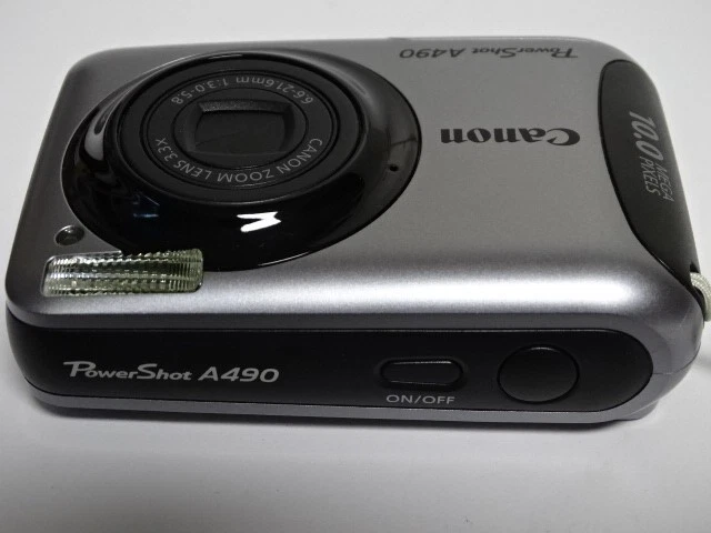 Canon PowerShot A490 10.0MP Compact Digital Camera Silber Getestet - mit OVP - Bild 4 von 4