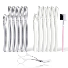 Dermaplane Razor for Women and Men - 12 Pcs Facial Shaver Peach Fuzz,... 
