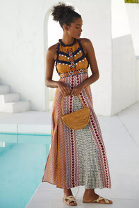 By Anthropologie Deco Cover-Up Maxi Dress Size M