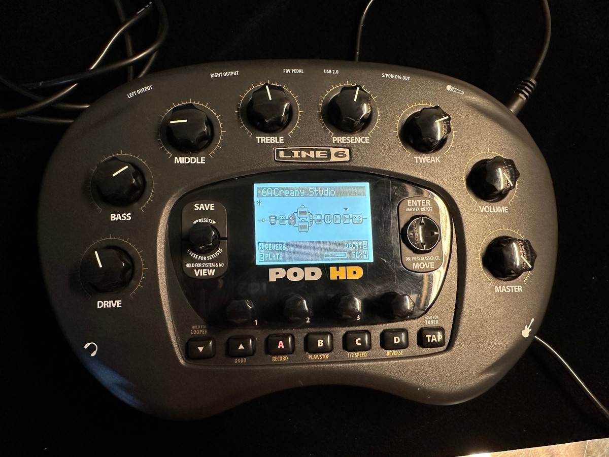 LINE 6 POD HD Desktop マルチエフェクター ケーブル付属 Line 6 POD HD Desktop (Bean) Multi effect Guitar Processor +