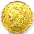 1834 Classic Gold Half Eagle $5 Coin - Certified PCGS AU Details - Rare!
