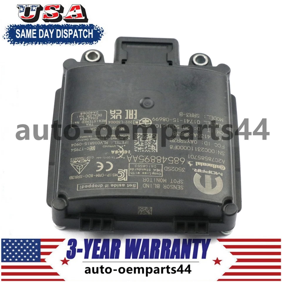 OEM Blind Spot Radar Sensor Module 68548895AA for 2020-2023 Dodge Ram 2500 3500 Foto 4 de 4