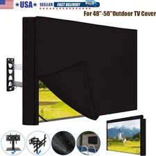 48"-50" Outdoor TV Cover For Flat Screens 420D Weatherproof Television Protector