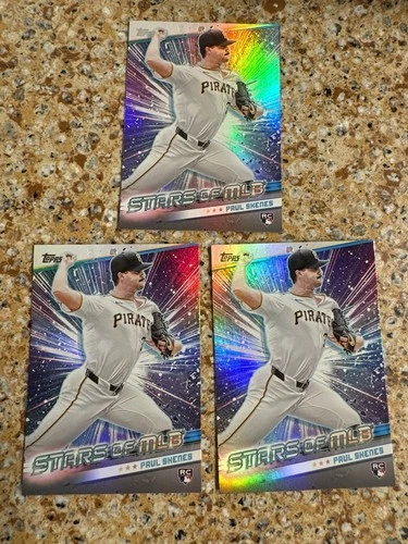 PAUL SKENES 2024 TOPPS UPDATE STARS OF MLB RC #SMLB-64 PIRATES 3 CARD LOT