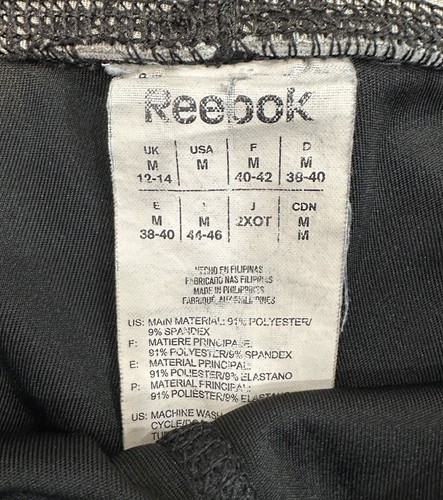 Reebok Playdry Womens Shorts Size Medium Athletic Gym Running Black - Picture 2 of 6