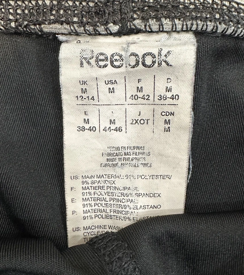 Reebok Playdry Womens Shorts Size Medium Athletic Gym Running Black - Image 2 of 4