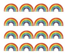 2/12/48/100 Pack 1.25" Metal Pride Pin Rainbow Gay LGBT Enamel Lapel Pins Bul...