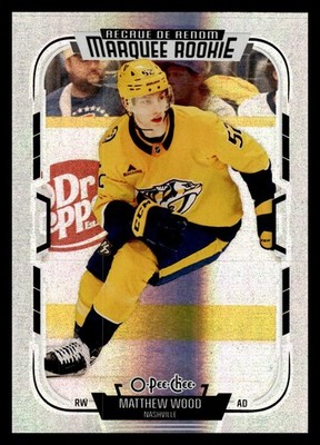 2025-26 UD OPC Rainbow 553 Matthew Wood, Nashville Predators USA #/350