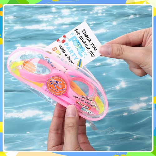 Relaxweex 36 Set Occhiali da Nuoto Regali Bulk con Biglietti di Ringraziamento per Festa in Piscina... - Foto 4 di 7
