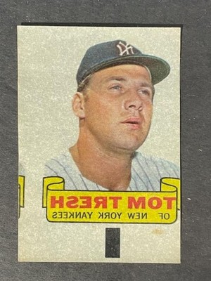 VINTAGE 1966 Topps RUB OFF - TOM TRESH - YANKEES