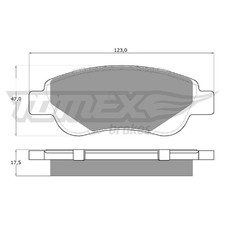 Satz Bremsbeläge Bremsklötze vorne für Toyota Aygo B1 B4 | 23866112