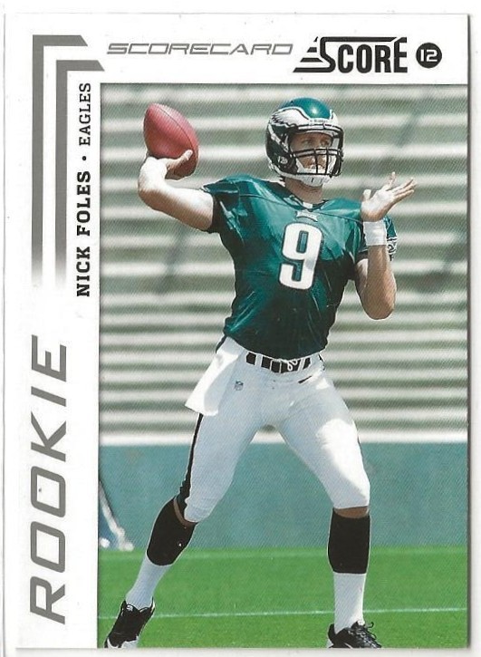 NICK FOLES - 2012 Panini Score Scorecard RC  #360 - Philadelphia Eagles  (2298a)
