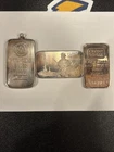 3x 1oz Vintage Silver Bars
