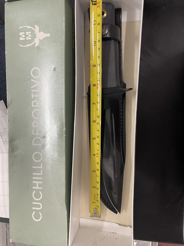 Cuchillo táctico Muela Mirage - España - Hoja negra - Funda y caja originales Foto 3 de 4