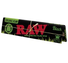 Raw Black Organic Hemp Rolling Papers King Size 1 Packs Authentic USA SHIPPED