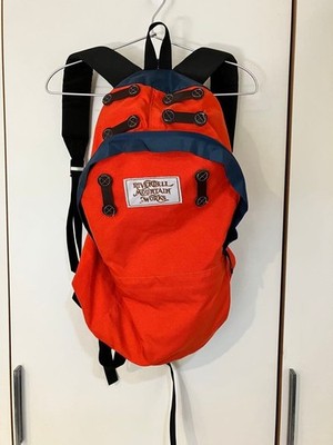 Rivendell Mountain Works Backpack USA Made Orange Navy Nylon Daypack