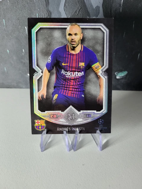 Andres Iniesta 2017-18 Topps Museum Collection UCL #2 Barcelona Legend Rare