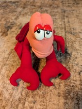 Vintage Disney Sebastian The Little Mermaid Small Plush Stuffed Animal