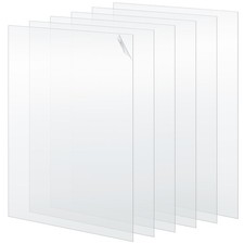 Polycarbonate Clear Plastic Sheet 6 Pcs 8" x 10" Flexible Plastic Sheet Panels