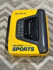 VINTAGE SONY SPORTS WALKMAN WM-AF59 AM/FM CASSETTE in YELLOW TESTED WORKS