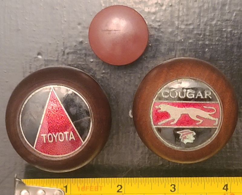 Vintage TOYOTA COUGAR WOOD A4 Gear Shift Knob Hot Rod Rat Rod NO RESERVE