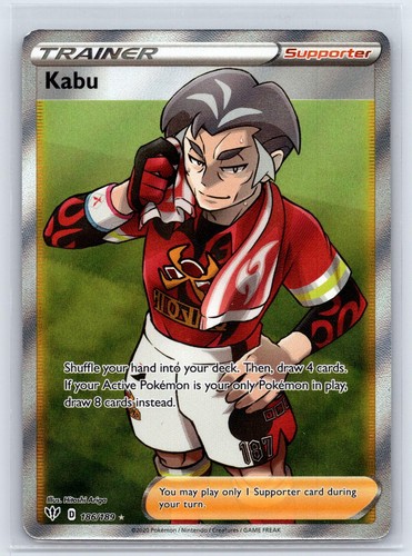 Kabu 186/189 Ultra Rare Darkness Ablaze Pokemon Holo Near Mint