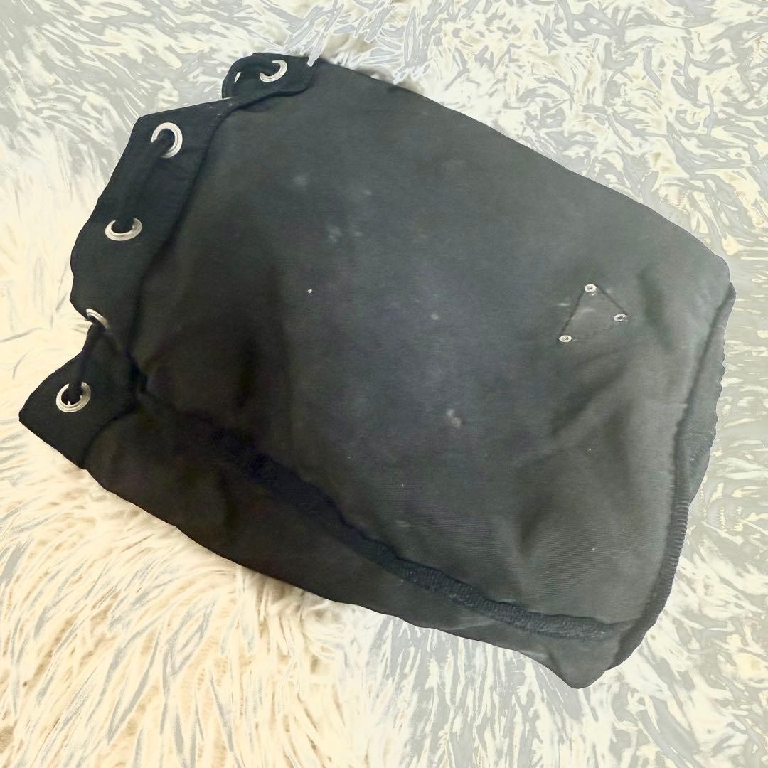 Prada Black Nylon Drawstring Accessory Pouch Tria… - image 8