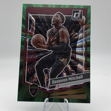 2023-24 Donovan Mitchell SP #140 Donruss Green Holo Laser Cleveland Cavaliers