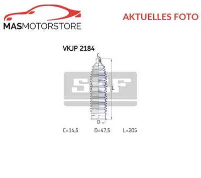 FALTENBALGSATZ LENKMANSCHETTE VORNE SKF VKJP 2184 P NEU OE QUALITÄT