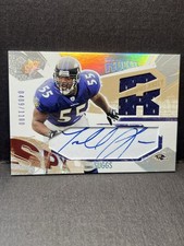 2003 Terrell Suggs Auto Patch Rookie Upper Deck SPx /1100 Baltimore Ravens RPA!