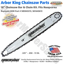 18” Chainsaw Bar & Chain Kit .325 .050 72 DL Husqvarna Sthil 585943272 581643603