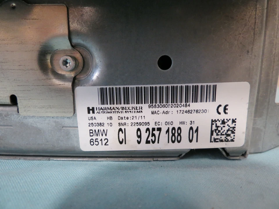 ✅ 10-13 BMW 3-series GPS AM FM Radio DVD ROM Drive Reader Player OEM 9257188 — 第 4/4 张图片