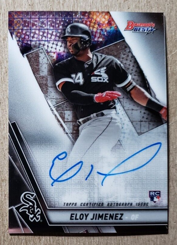 2019 Bowman's Best Eloy Jimenez Auto Chicago White Sox Autograph