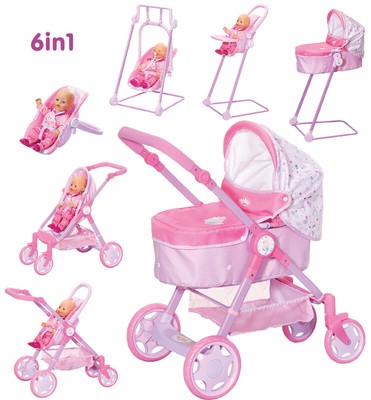 Zapf Creation Baby Born Poupees Voiture Evolve Travel System 6in1