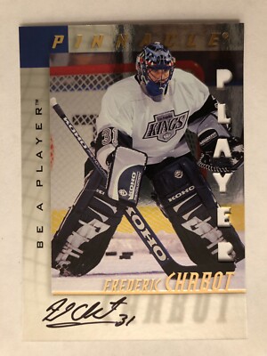 1997-98 Be A Player Frederic Chabot #169 Rookie Die Cut Autograph RC LA Kings