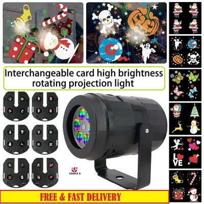 Christmas Halloween Star Shower Slide Show Laser Projector Light  (US/EU/UK)