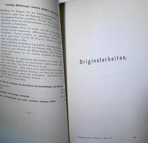 Vierteljahresschrift Fur Dermatologie Und Syphilis. I Jahrang 1874 Viertes Heft - Foto 5 di 21