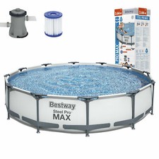 Bestway 56416 Steel Pro MAX™ Frame Pool 366x76cm Bleu avec Pompe