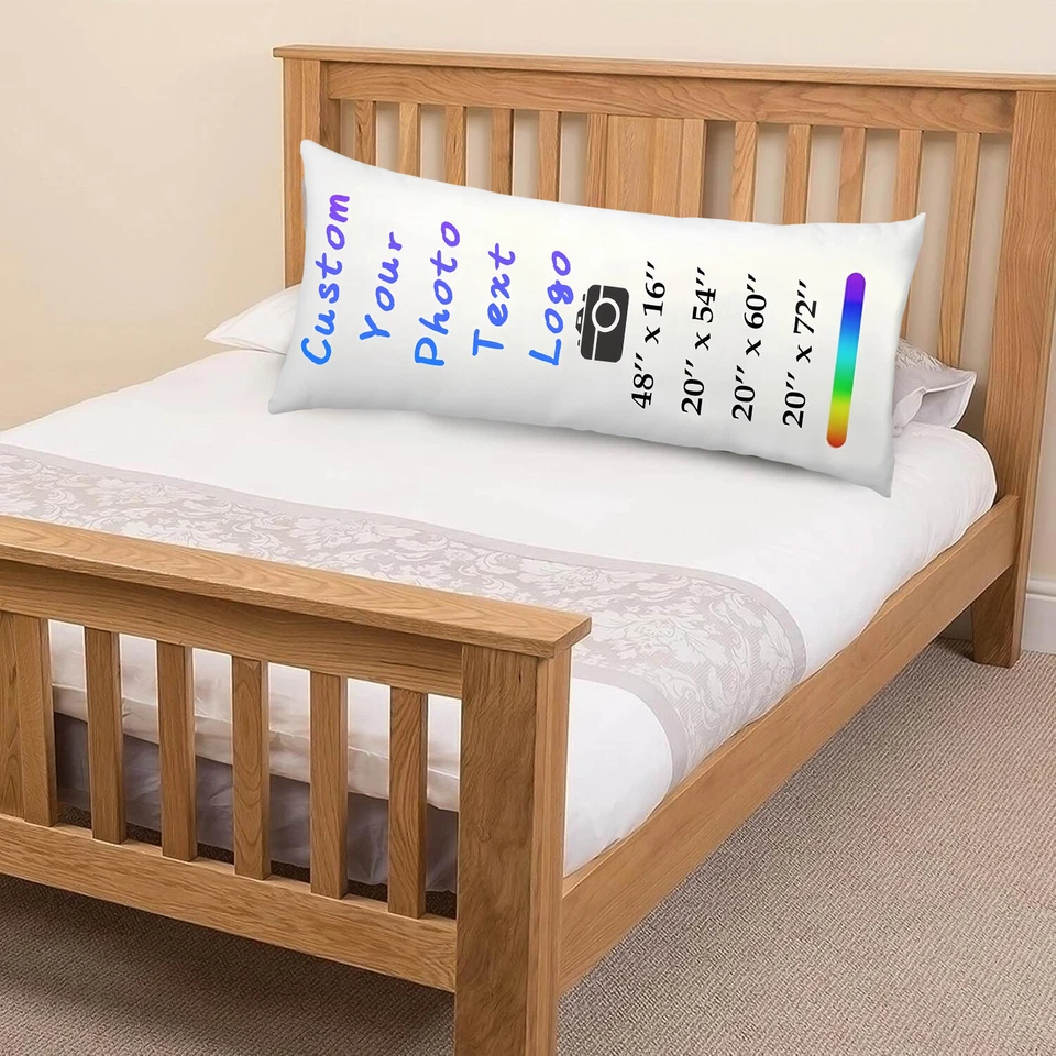 Funda de almohada corporal personalizada con texto de imagen personalizada funda de almohada regalo de amor Foto 3 de 4