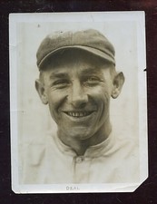 Original Circa 1920 Baseball 6 1/2 X 8 1/2 Wire Photo Charles Deal