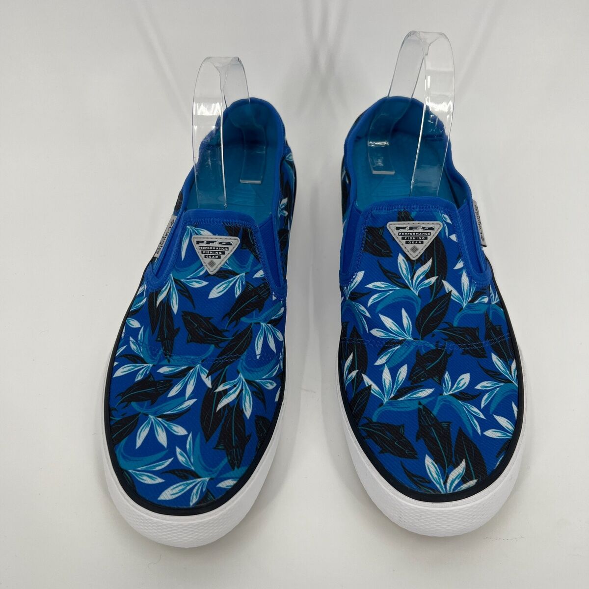 Columbia Mens PFG Slack Tide Slip-on Shoes sz 10 Waterproof Sneaker Macaw  Blue