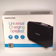 Memorex ML621 Universal Charging Portable Speaker Full Stereo Sound Black NEW