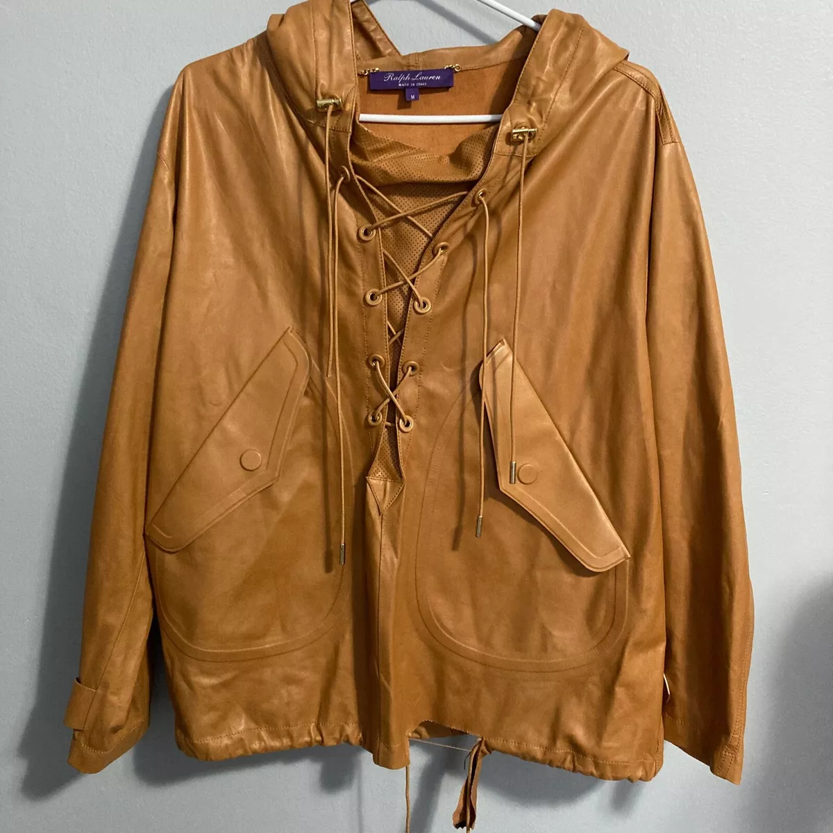 Ralph Lauren Purple Label Women's Lambskin Leather Tan Brown