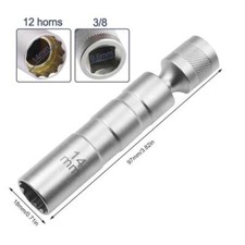 BMW Z&uuml;ndkerzenschl&uuml;ssel 14 mm 3/8 Antrieb f&uuml;r E81 E87 E90 E60 E6 Werkzeuge
