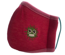 Hot Pink Cotton Face Mask Reusable Protective Mouth Cover for Kids Washable