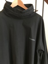 Vintage Hooch Sz 3 Large Unisex Black Stiff Cotton Funnel Neck Outstanding