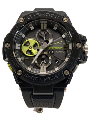 CASIO G-SHOCK GST-B100B-1A3JF Black Resin Tough Solar Analog Watch 