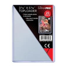 Ultra PRO 3-1/2" x 5-1/8"  25 Count Toploaders Oversized Rigid Card Sleeve