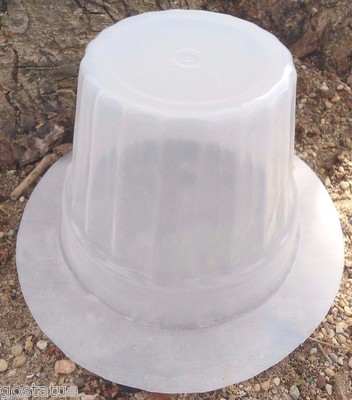 Ribbed riser / short pedestal concrete mold plaster casting  4.5''H x 5'' W