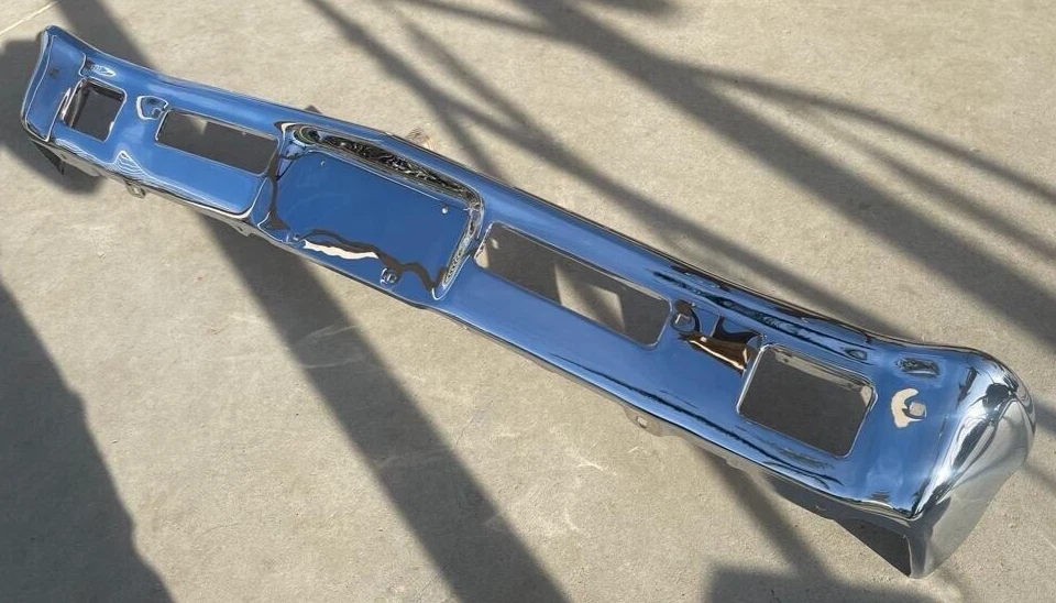 PARAGOLPES DELANTERO S CHEVROLET CHEVY II NOVA NUEVO TRIPLE CHAPADO CROMO 1970-1972 70-72 Foto 4 de 4